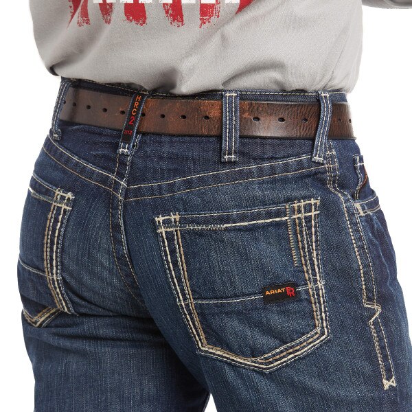 Ariat FR M4 Relaxed Boundary Boot Cut Jean in Shale